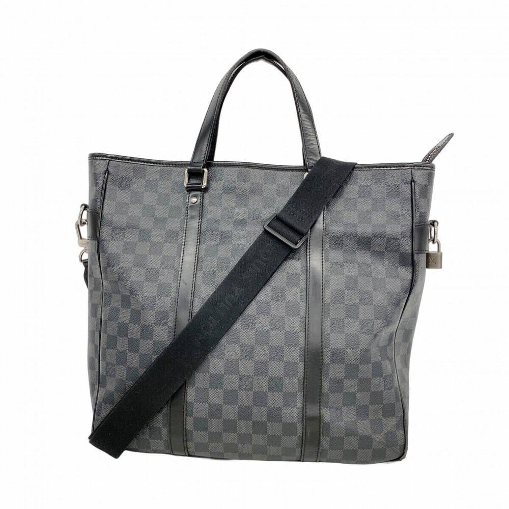Louis Vuitton Damier Graphite Black Tadao Handbag Black Bag